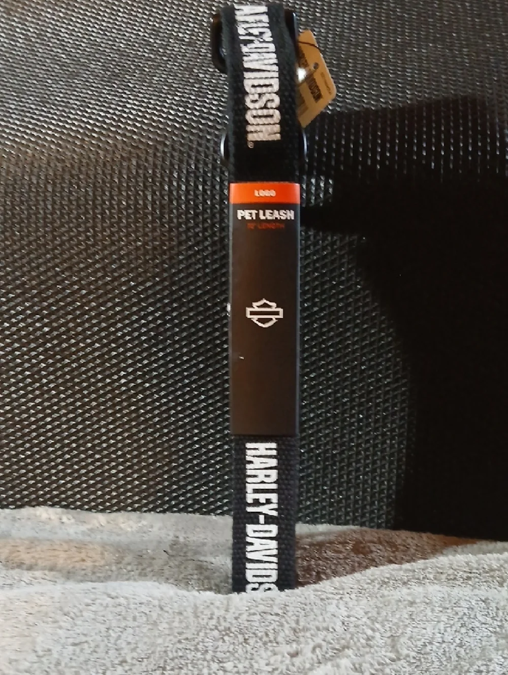 NWT Harley-Davidson Black and Orange Branded Dog Leash
